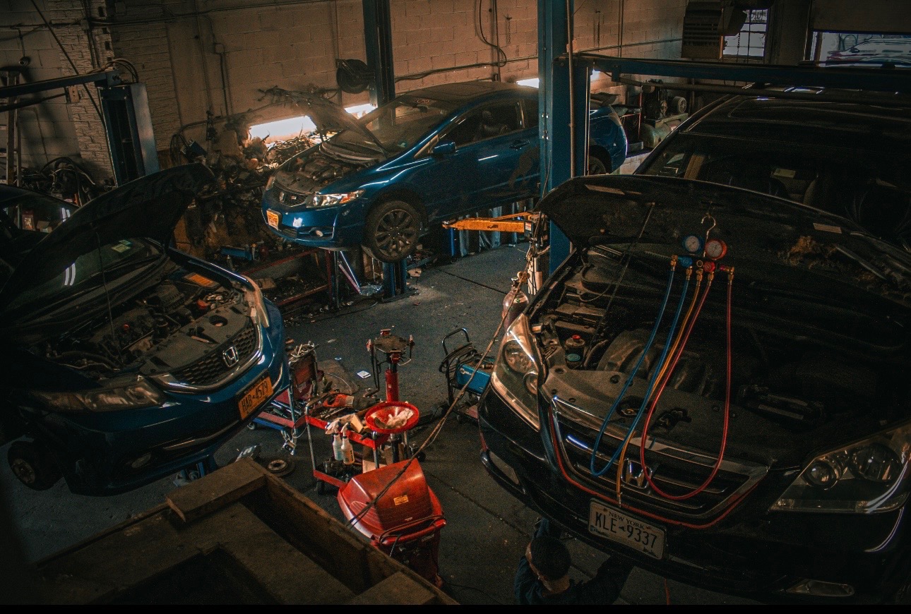 F&T Auto Center interior from above